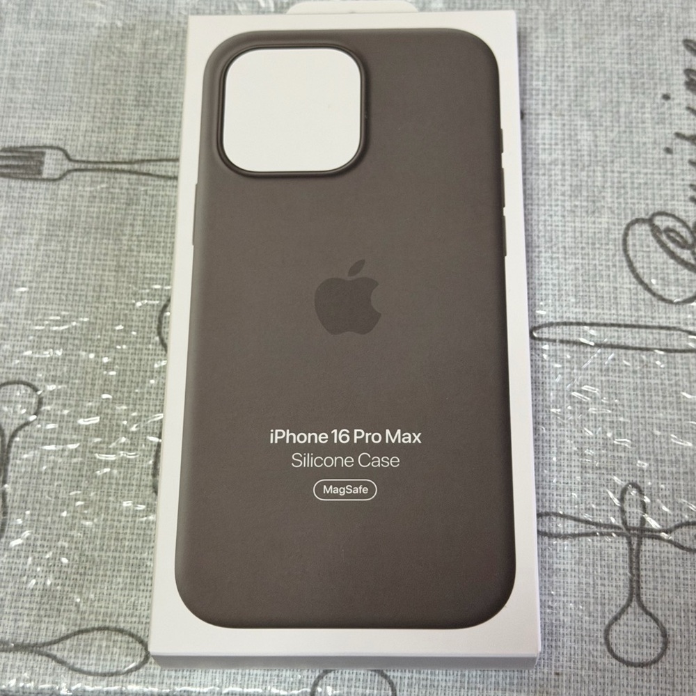 Brand New Apple iPhone 16 Pro Max Silicone Case - Stone Grey